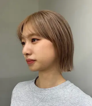 ショート カラー 名古屋栄/ブリーチ/ ボブ🧃木下桃嘉のヘアスタイル