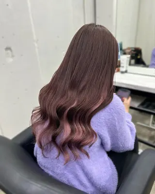 ミディアム カラー シールエクステの女神 🍑Momo🍑のヘアスタイル