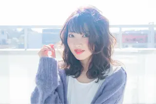 セミロング カラー フリーランス【Chill-hus】所属・小野 和摩のヘアスタイル