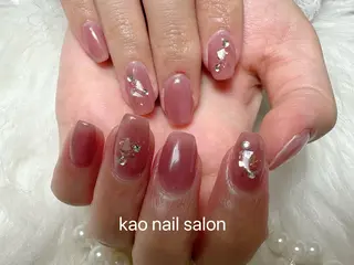 ネイル kao nail マグネット/長さだしのネイルデザイン