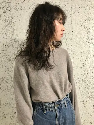 ロング パーマ steed tokyo所属・KOOKI スティードトーキョーのヘアスタイル