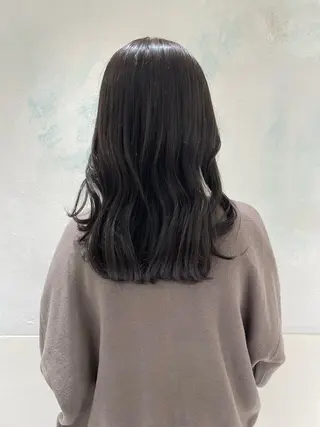 セミロング カラー ヘアアレンジ 🌟当日予約OK🌟 西野楓加のヘアスタイル