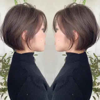 ショート カラー 京都大人女性ショート 徒歩1分/秋山のヘアスタイル