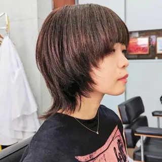 ミディアム カラー ✂︎ウルフ・ショート ✂︎MIKUNIのヘアスタイル
