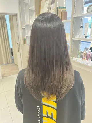 セミロング 吹田 駿 髪質改善縮毛矯正のヘアスタイル