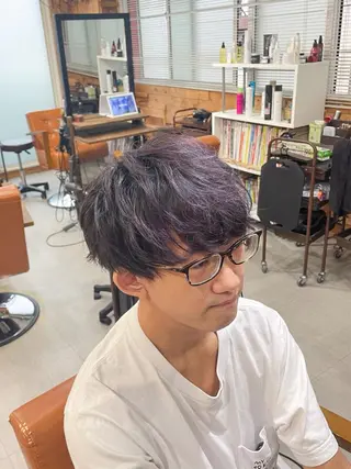 ショート カラー メンズ かんばら りょーいのヘアスタイル