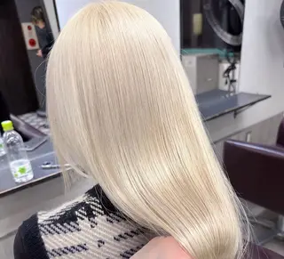 ロング カラー 天神/ハイトーン/艶 カラー/Miharuのヘアスタイル