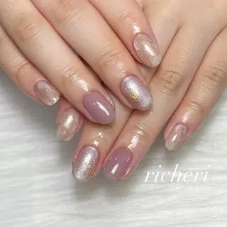 ミディアム ネイル richeri beautyのネイルデザイン