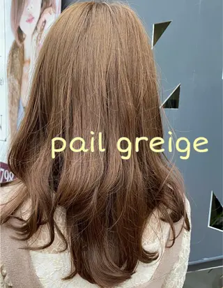 セミロング カラー 髪質改善✨️透明感カ ラー✧*。山下さいみのヘアスタイル