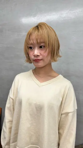 ショート nalu.所属・前山 七海のヘアスタイル