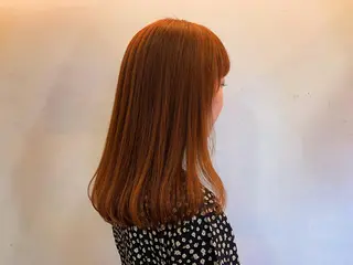 ミディアム カラー 西中島/髪質改善/ 透明感/山川光子のヘアスタイル