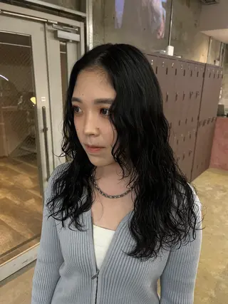 ロング パーマ/オリーブ/ 酸性ストレート/ゆなのヘアスタイル