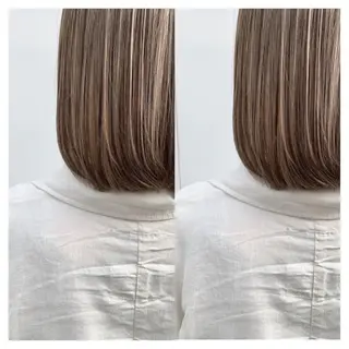 ミディアム カラー 村山 茉衣のヘアスタイル