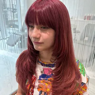 セミロング 田窪 珠妃のヘアスタイル