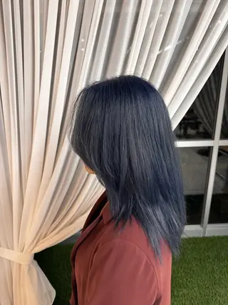 ミディアム カラー 山田 はるむのヘアスタイル