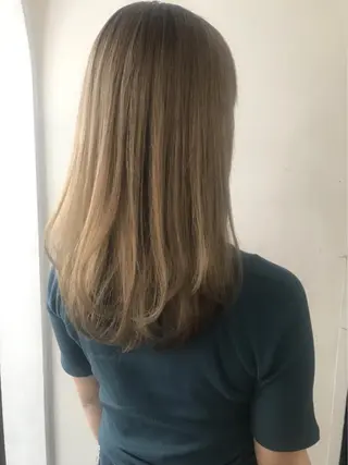 セミロング カラー 艶カラー/フェイス レイヤー/たむのヘアスタイル