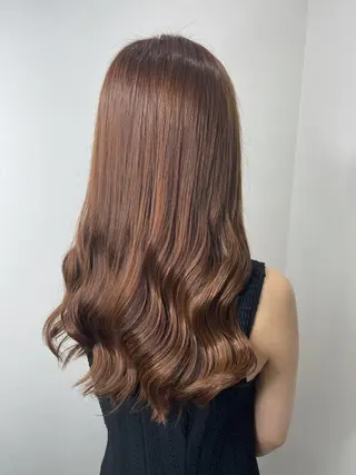 ロング カラー &chaLme   心斎橋所属・emi/髪質改善/ 韓国風/艶カラーのヘアスタイル