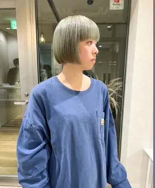 ショート カラー morrow by suntown所属・💙AKANE ハイトーン特化💙のヘアスタイル