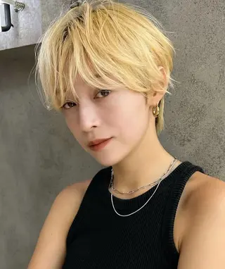 ショート 顔まわり/ボブウルフ 🤍愛唯(めい)のヘアスタイル