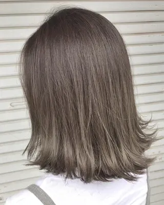 ミディアム カラー レイヤーカット匠 イソザキノリユキのヘアスタイル
