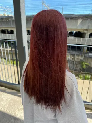 ロング カラー 森 亜紗美のヘアスタイル