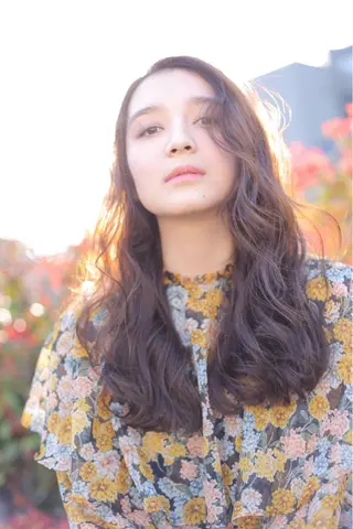 ロング カラー パーマ Hair mission【ヘアーミッション】心斎橋所属・エクステ／レイヤー 落合/心斎橋のヘアスタイル