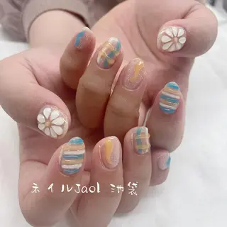 ミディアム nail jaol池袋店所属・ネイルJaol 池袋のネイルデザイン