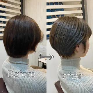 ショート カラー [店長]加地 峻のヘアスタイル