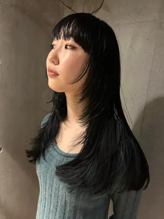 セミロング カラー 似合わせカット /パーマ岡本淳平のヘアスタイル