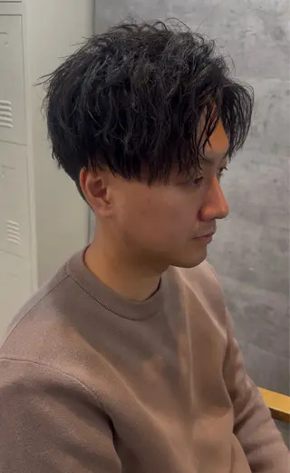 パーマ メンズ Bleachi 大宮West所属・鈴木拓也 メンズカットのヘアスタイル