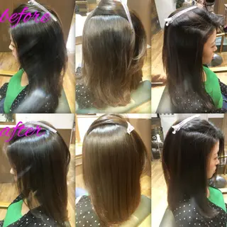 ロング パーマ ブリーチ縮毛矯正/ デサキ ショウヘイのヘアスタイル