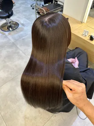 ロング レイヤーカット /ハイトーンchaoのヘアスタイル