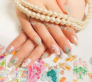 ネイル ラベンダー💖日暮里 ルル💖ネイルのネイルデザイン