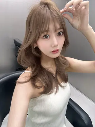 ロング カラー 堤 翔平のヘアスタイル