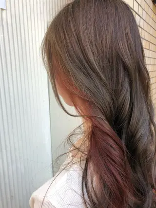 ロング カラー 青野 文香のヘアスタイル