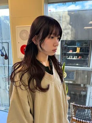 ロング カラー 伶風/ボブ/ ヘーゼルベージュのヘアスタイル