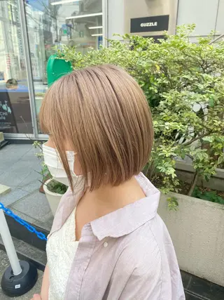 ショート カラー レイヤーウルフ エクステ磯部のヘアスタイル