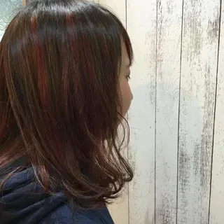 ミディアム カラー 金崎 新吾のヘアスタイル