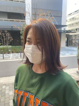 ロング カラー ミルクティーベージュ outaのヘアスタイル