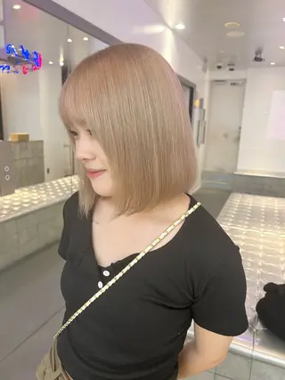 ミディアム カラー 光透け髪🫧 moekaのヘアスタイル