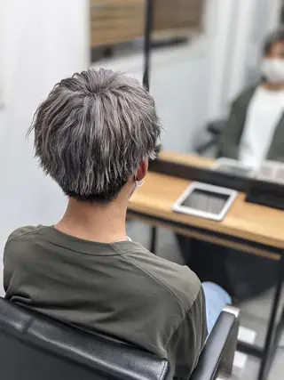 パーマ メンズ ✨髪質改善✨山口 ✨矯正　カラー✨のヘアスタイル