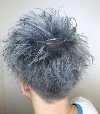 ショート カラー メンズ メンズヘア特化 崎田 成人のヘアスタイル