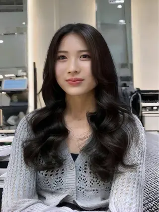 ロング 韓国風パーマ/ 韓国ヘア/大森千寛のヘアスタイル