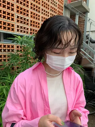 パーマ ボブパーマコテ巻き風 パーマNo1深江秀平のヘアスタイル