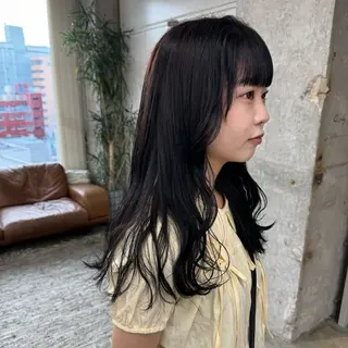 ロング 森田遥奈/透明感カラ ー/似合わせカットのヘアスタイル