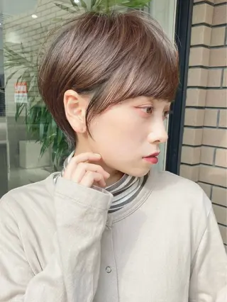 ショート カラー パーマ 山下 永次のヘアスタイル