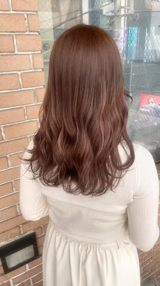 セミロング カラー ボブヘアカット Rikapi❤️のヘアスタイル