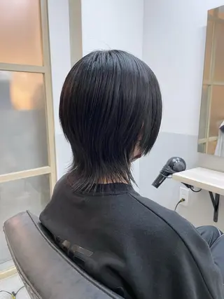 ミディアム メンズ EMANON新宿南口所属・🦄中性ウルフ ☁️Shiori🦄のヘアスタイル