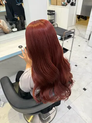 カラー 🍒♡艶髪暖色カラー saaya♡🍒のヘアスタイル