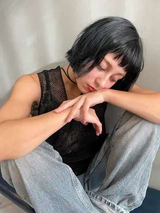 ショート ショート/ボブ/ 心斎橋/宮脇美奈のヘアスタイル